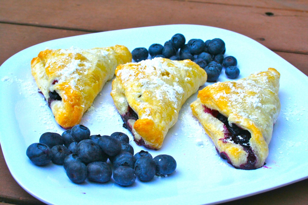 Blueberry Puff Pastry Croissants