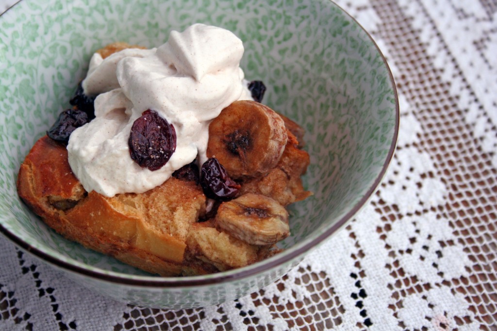 Banana Cherry Roasted CinnamonBread Pudding Anecdotes and Apple Cores