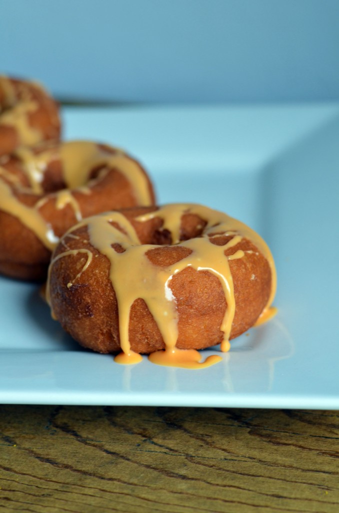 Pumpkin Spice Donuts with a Simple Vanilla Glaze