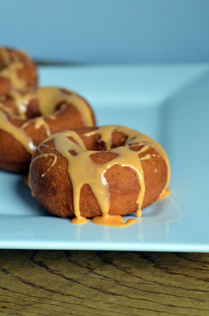 Pumpkin Spice Donuts with a Simple Vanilla Glaze