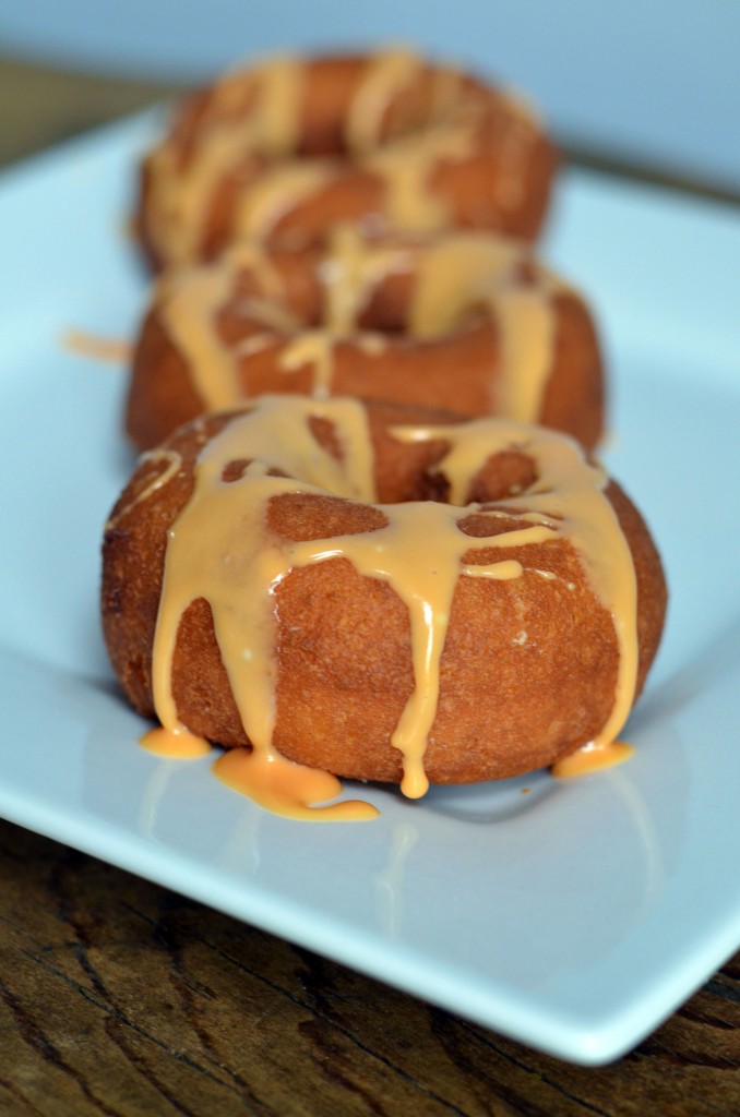 Pumpkin Spice Donuts with a Simple Vanilla Glaze