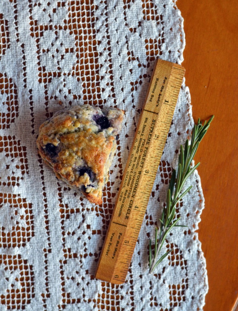 Blueberry Rosemary Scones from Anecdotes and Apple Cores
