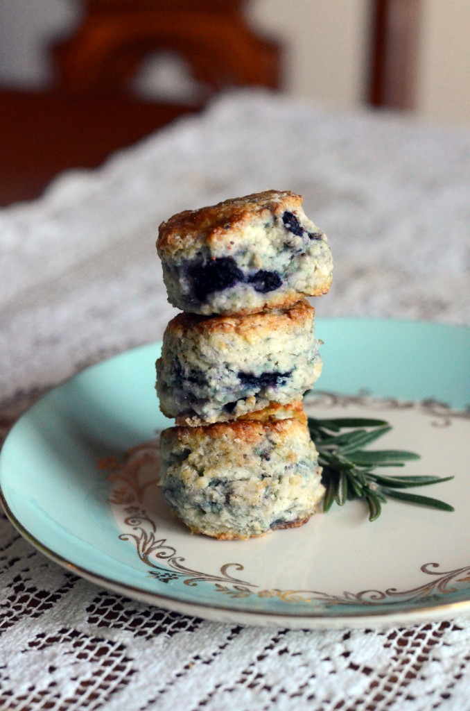 Blueberry Rosemary Scones from Anecdotes and Apple Cores