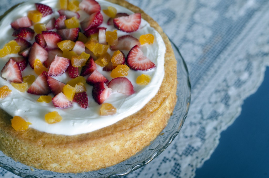 French Yogurt Cake with Greek Yogurt Frosting | Anecdotes and Apple Cores