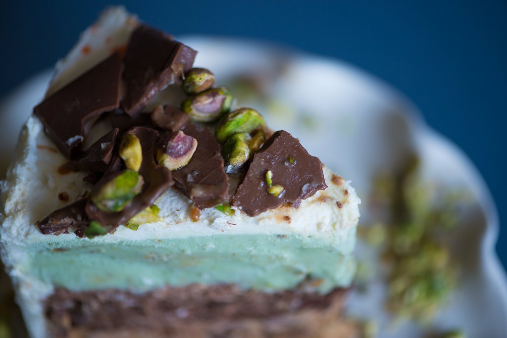 Pistachio Caramel Ice Cream Cake | Anecdotes and Apple Cores