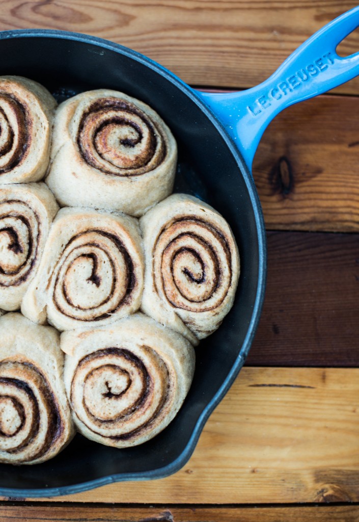 Cinnamon Rolls with whole wheat and coconut sugar