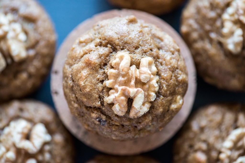 Walnut Oatmeal Muffins