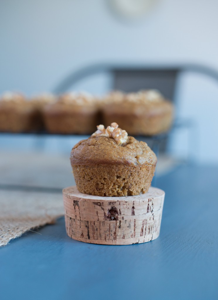 Walnut oatmeal muffins