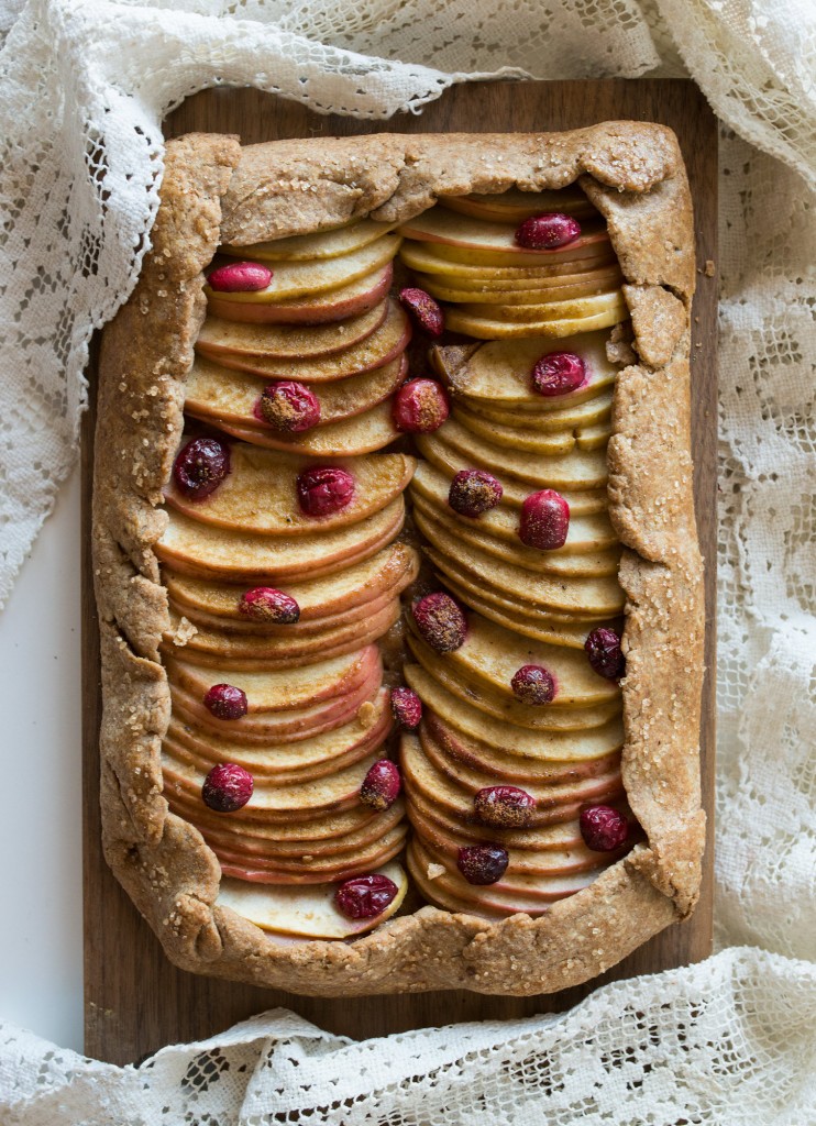 Apple Cranberry Slab Tart