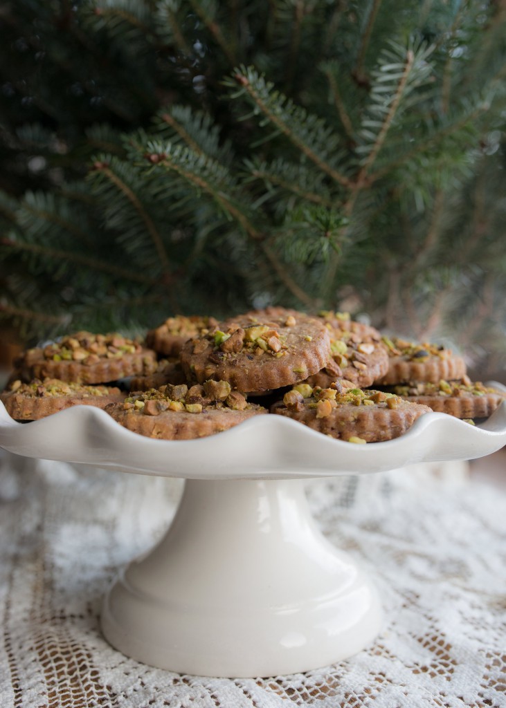 PIstachio Shortbread made with Coconut Sugar