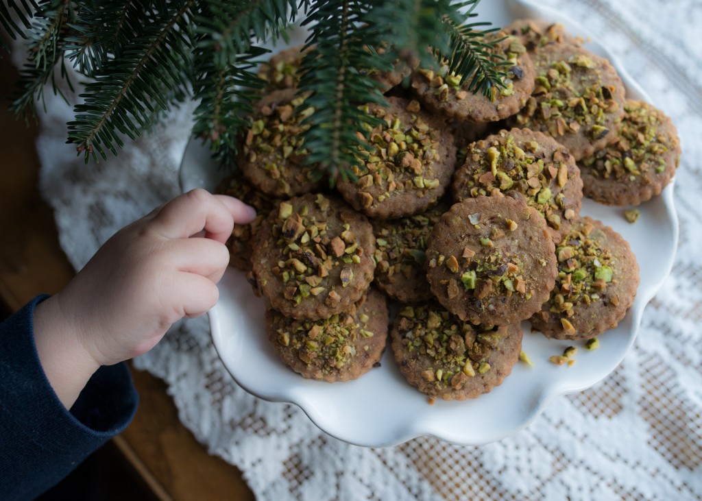 Pistachio Shortbread with Coconut Sugar